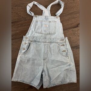 Levi's vintage denim short overalls